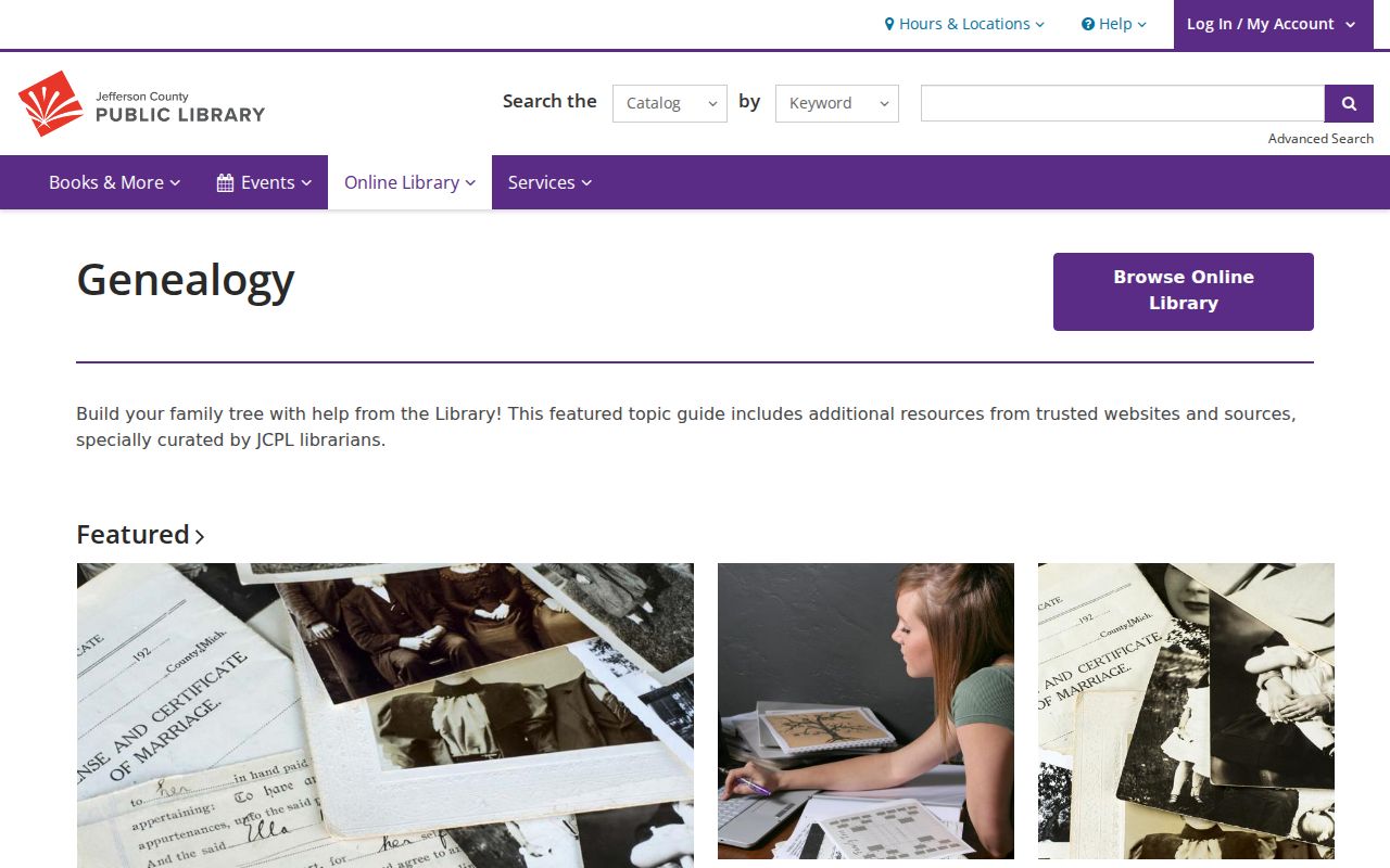 Jefferson County city directory research through the JCPL genealogy guide