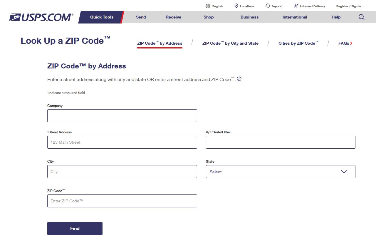 Jefferson County ZIP code directory USPS address lookup